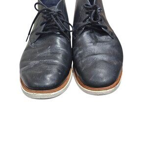 Cole Haan Mens Grand Evolution Black Leather Lace-Up Chukka Boots 10.5W